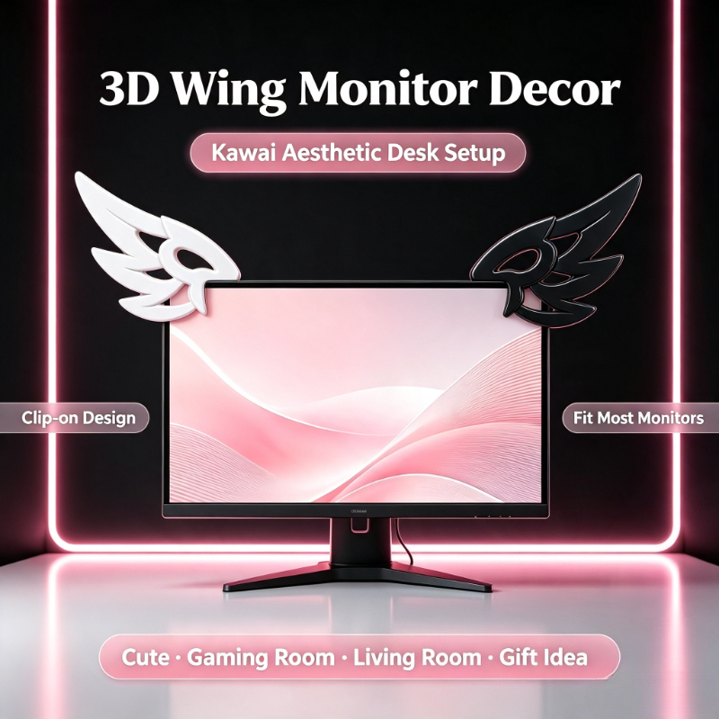 Kawaii Tech Accessories - Decoración de Alas 3D Kawaii para